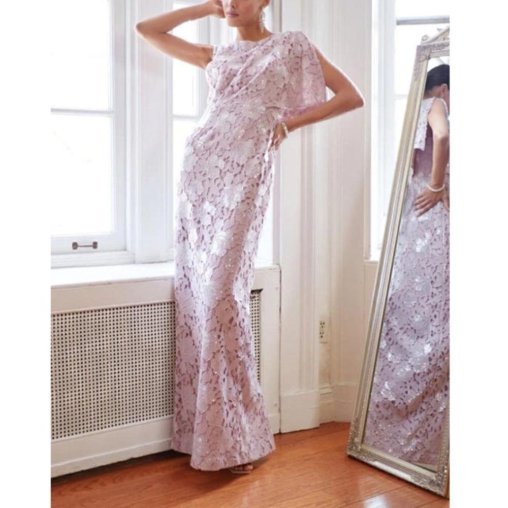 Js Collections Arabella Sequin Guipure Lace Gown … - image 1